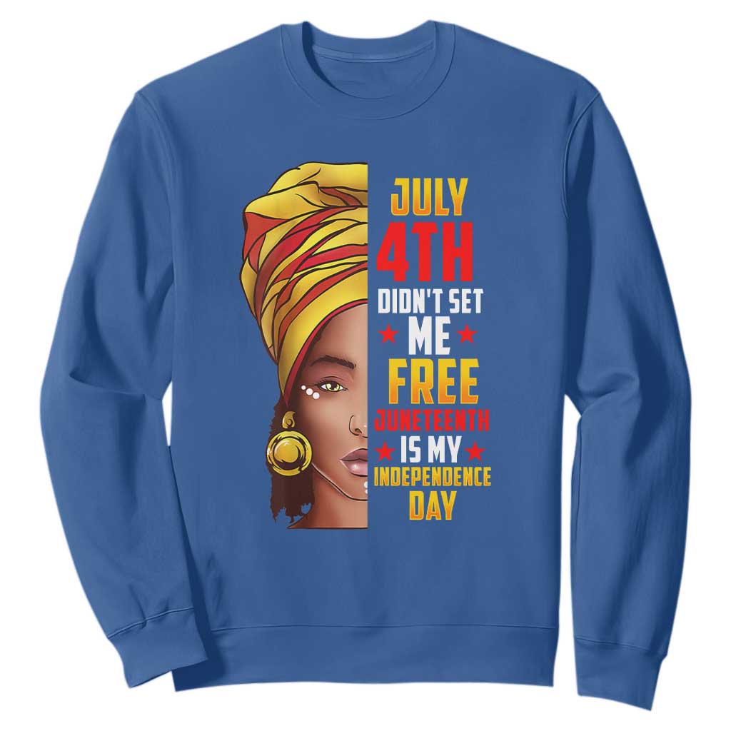 Juneteenth 1866 Sweatshirt Juneteenth Is My Independence Day for Women TS01