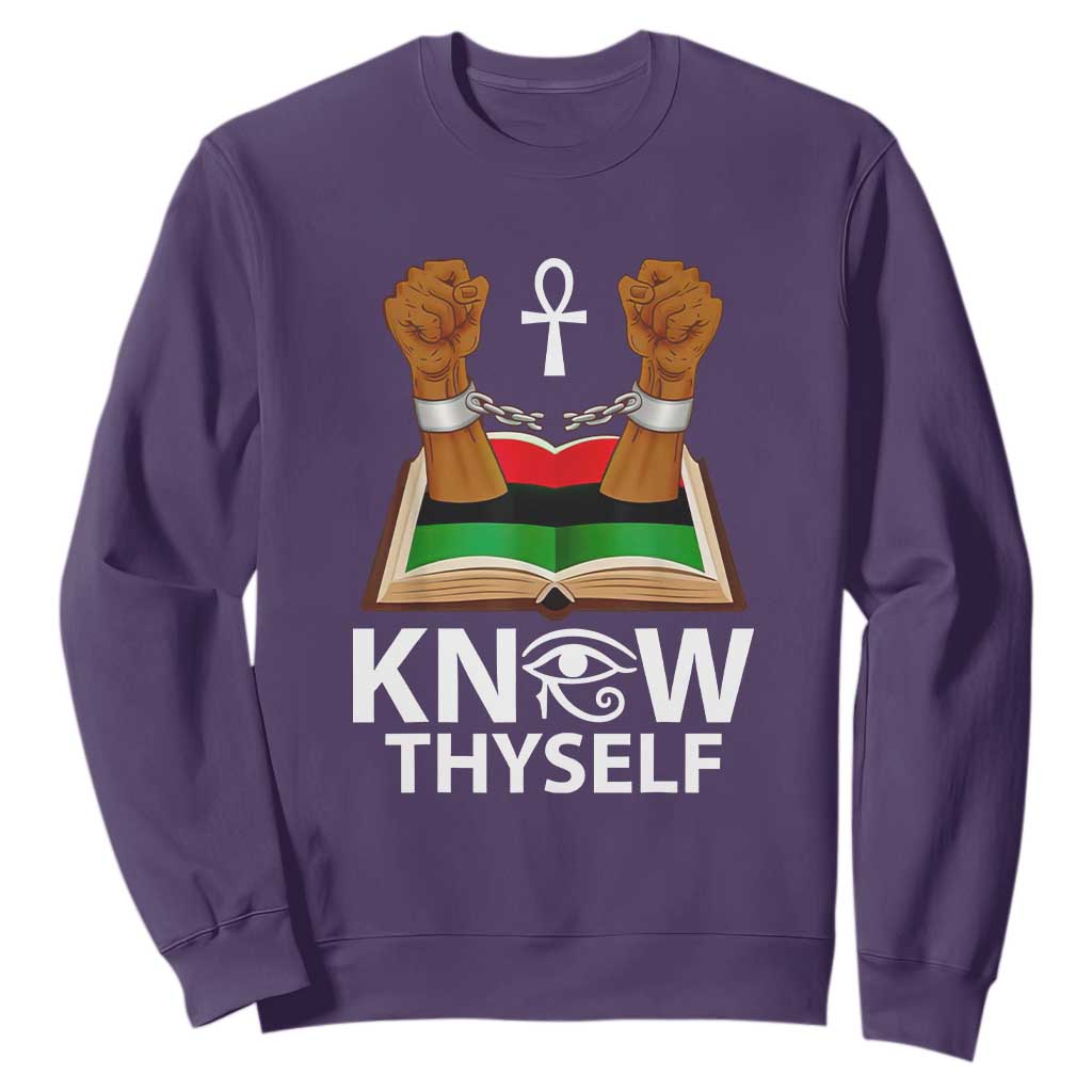 African American History Sweatshirt Know Thyself Break The Chains TS01
