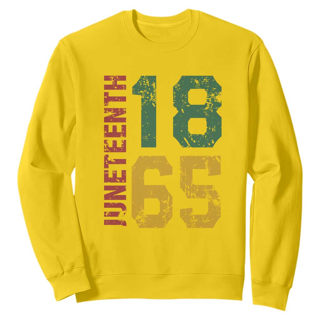 Juneteenth Sweatshirt Celebrating Freedom In African History Since 1865 TS01