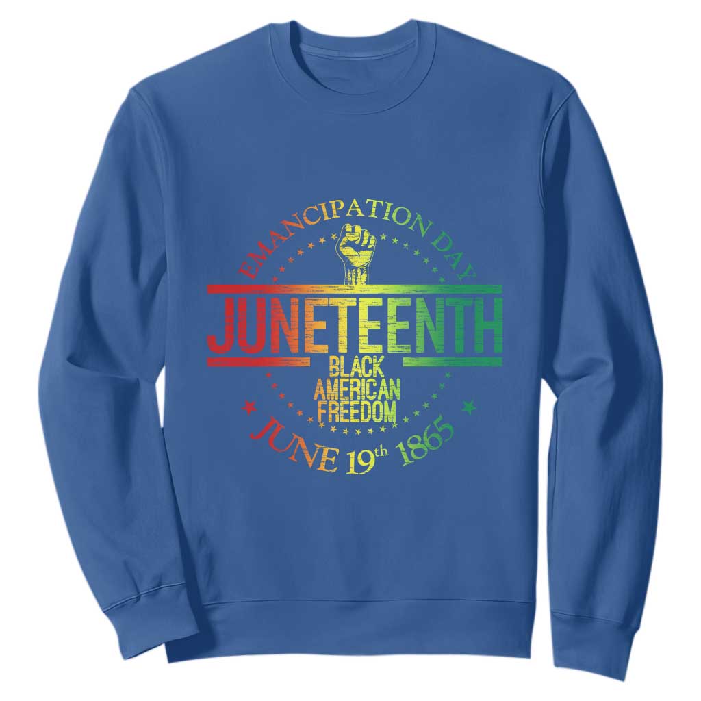 Emancipation Day Juneteenth 1865 Sweatshirt Black American Freedom History June 19th TS01