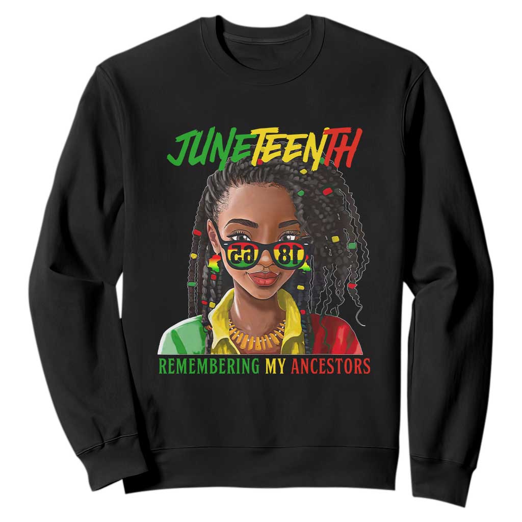 Black Prince Juneteenth 1865 Sweatshirt Loc'd Hair Remembering My Ancestor for Women TS01