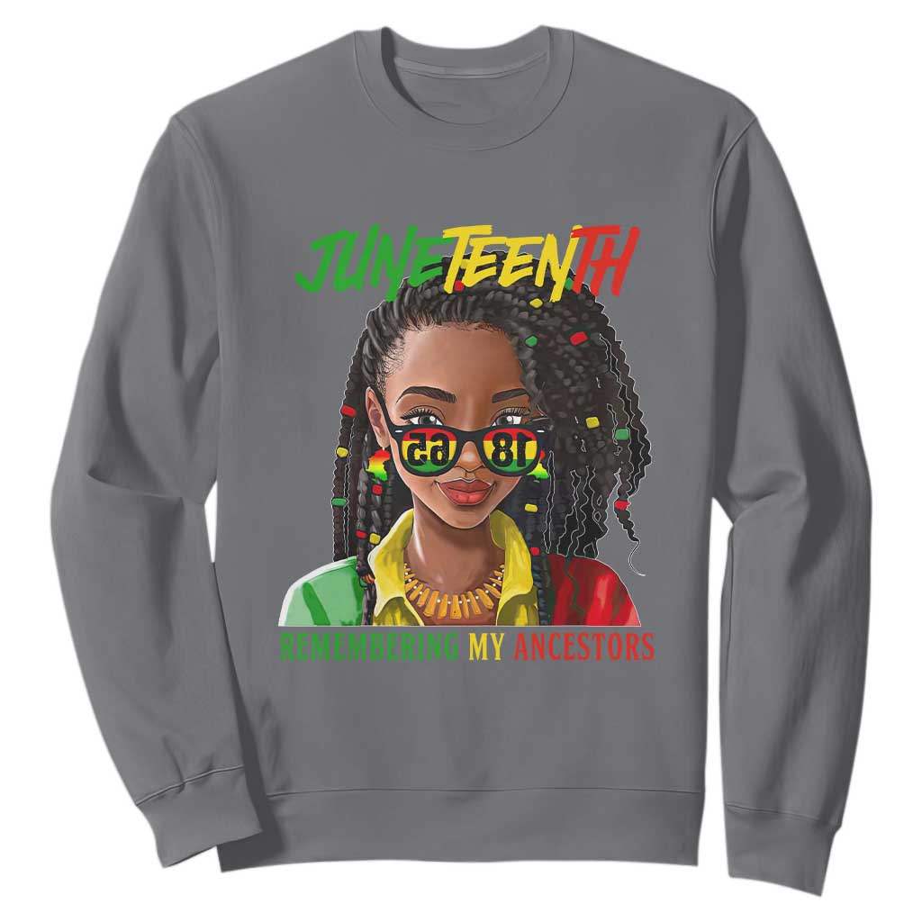 Black Prince Juneteenth 1865 Sweatshirt Loc'd Hair Remembering My Ancestor for Women TS01