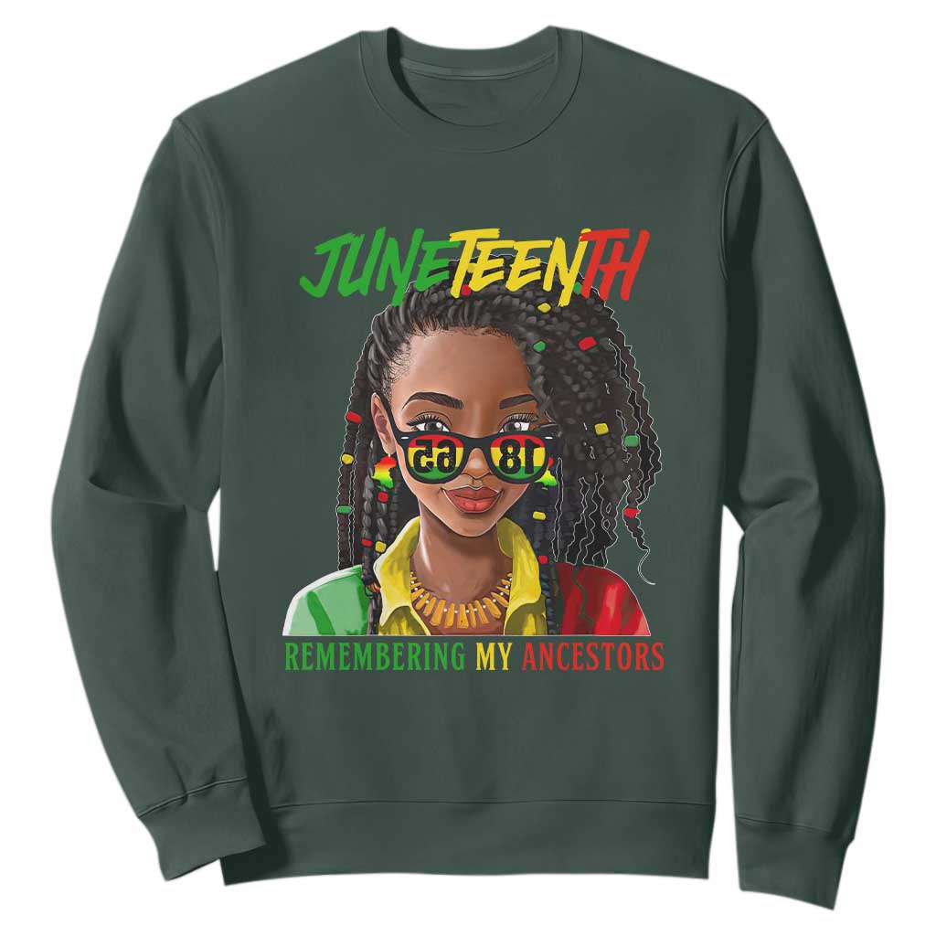 Black Prince Juneteenth 1865 Sweatshirt Loc'd Hair Remembering My Ancestor for Women TS01