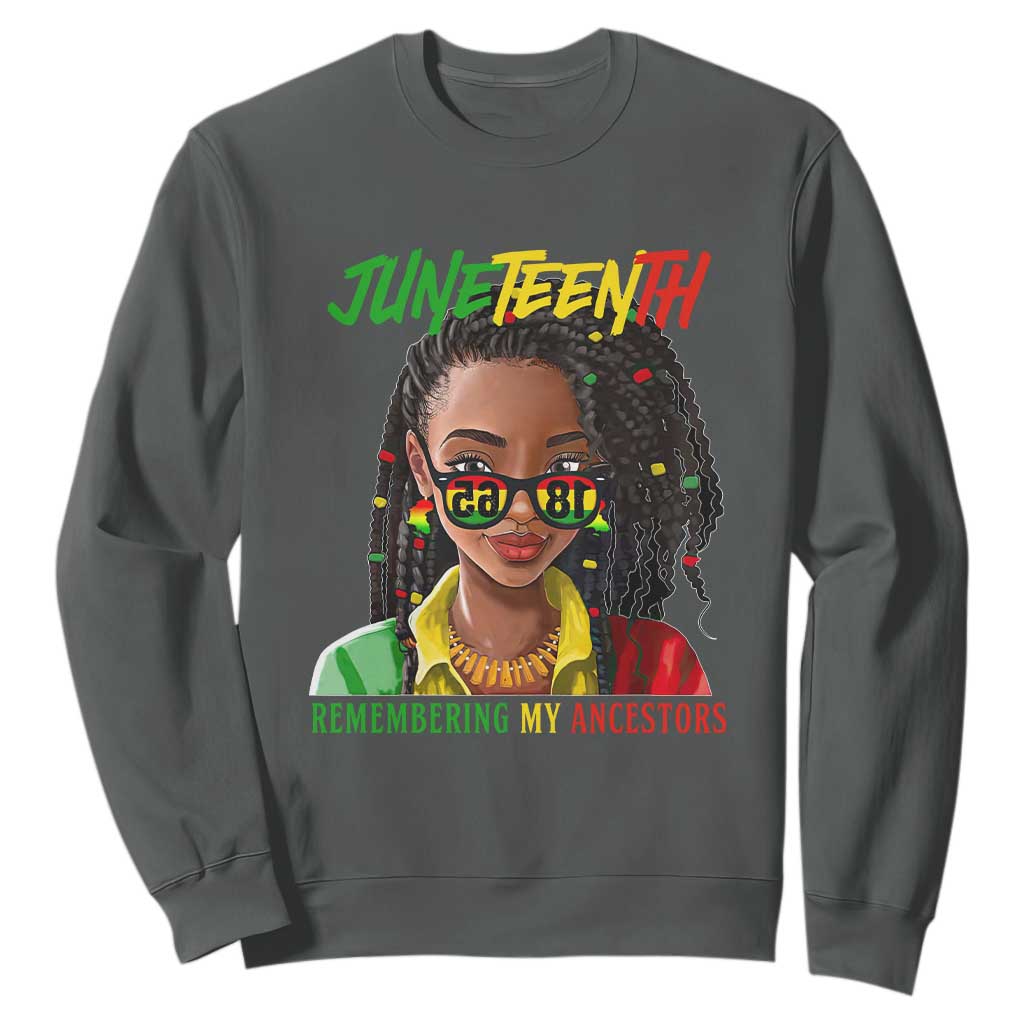 Black Prince Juneteenth 1865 Sweatshirt Loc'd Hair Remembering My Ancestor for Women TS01