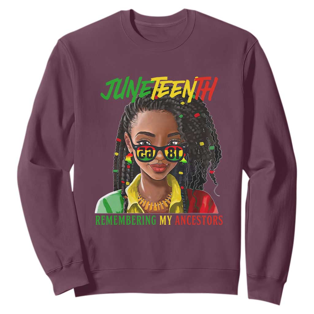 Black Prince Juneteenth 1865 Sweatshirt Loc'd Hair Remembering My Ancestor for Women TS01