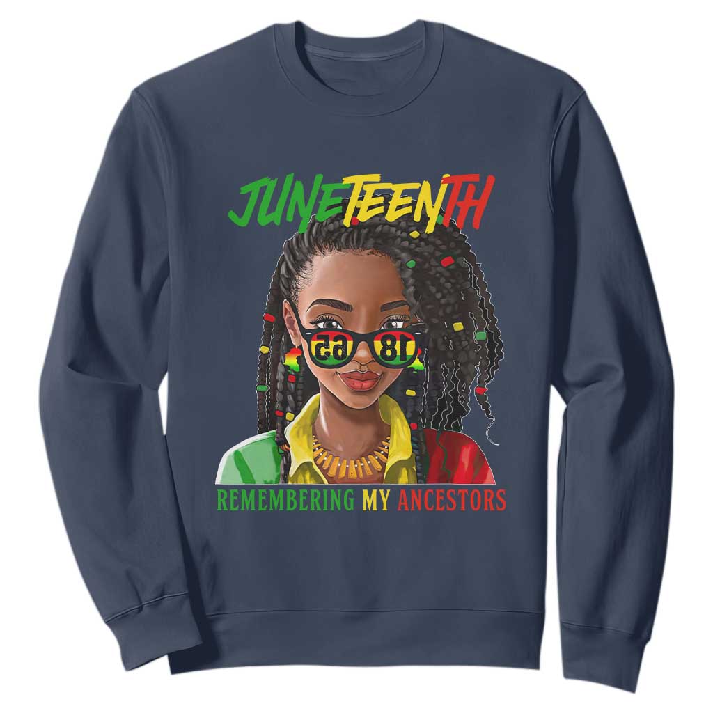 Black Prince Juneteenth 1865 Sweatshirt Loc'd Hair Remembering My Ancestor for Women TS01