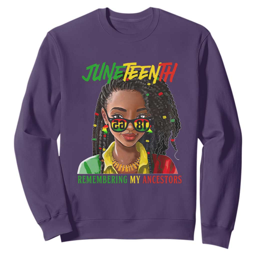 Black Prince Juneteenth 1865 Sweatshirt Loc'd Hair Remembering My Ancestor for Women TS01