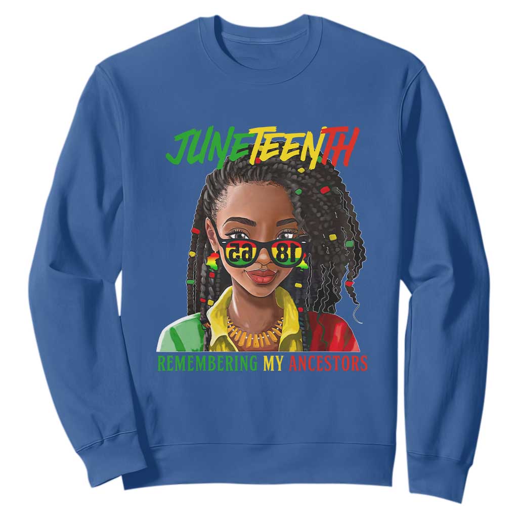 Black Prince Juneteenth 1865 Sweatshirt Loc'd Hair Remembering My Ancestor for Women TS01