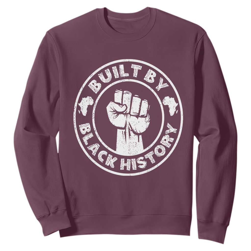 Built By Black History Sweatshirt African American Pride TS02