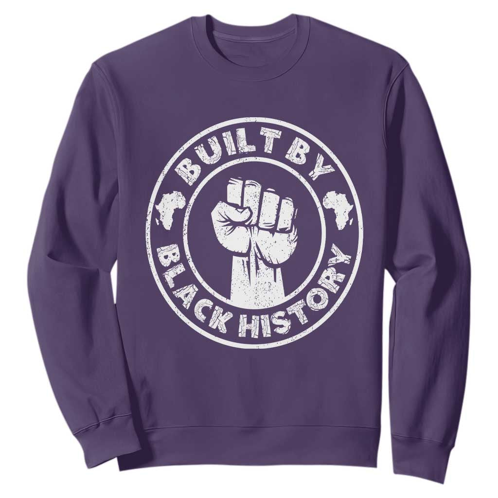 Built By Black History Sweatshirt African American Pride TS02
