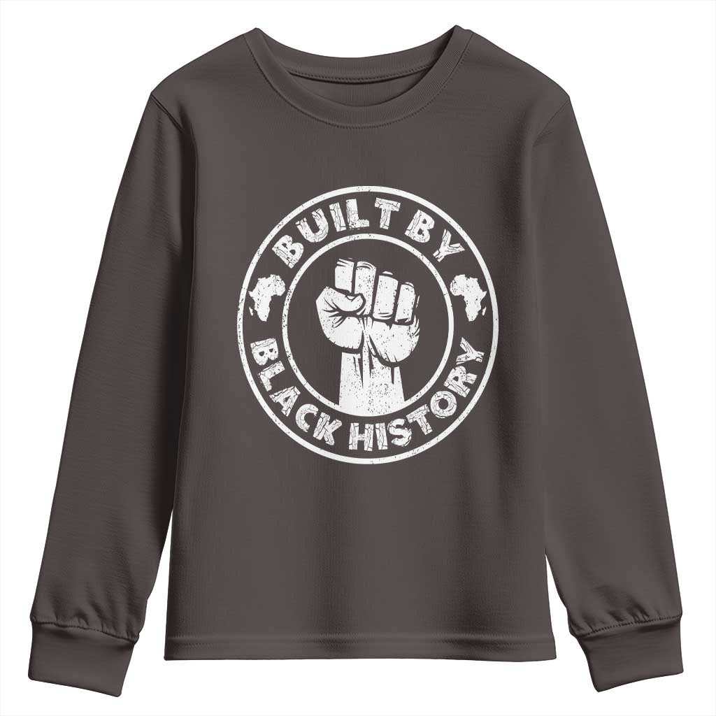 Built By Black History Youth Sweatshirt African American Pride TS02