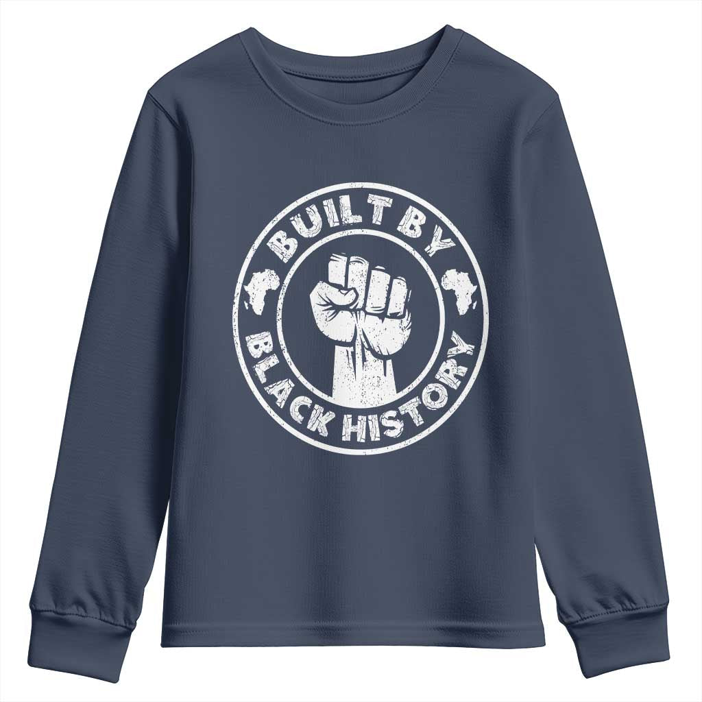 Built By Black History Youth Sweatshirt African American Pride TS02