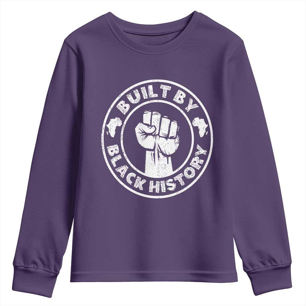 Built By Black History Youth Sweatshirt African American Pride TS02