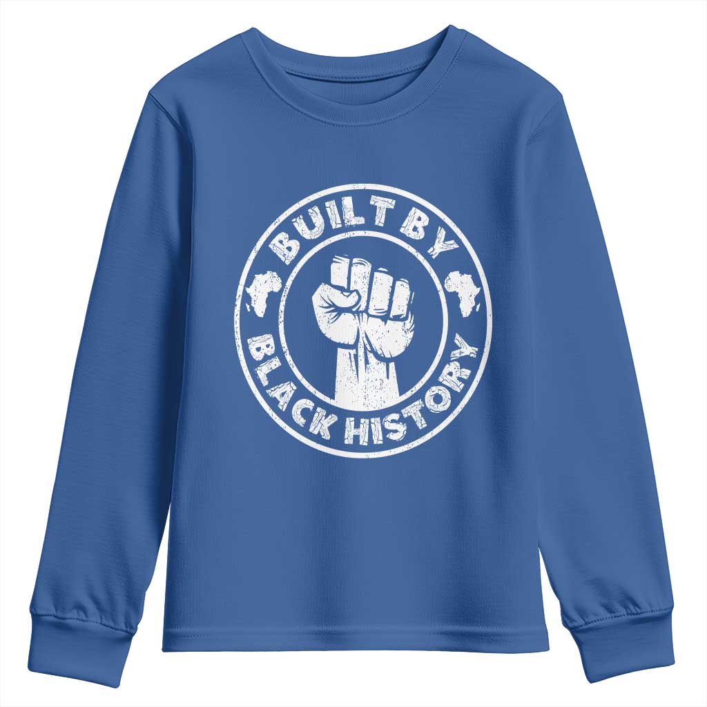 Built By Black History Youth Sweatshirt African American Pride TS02