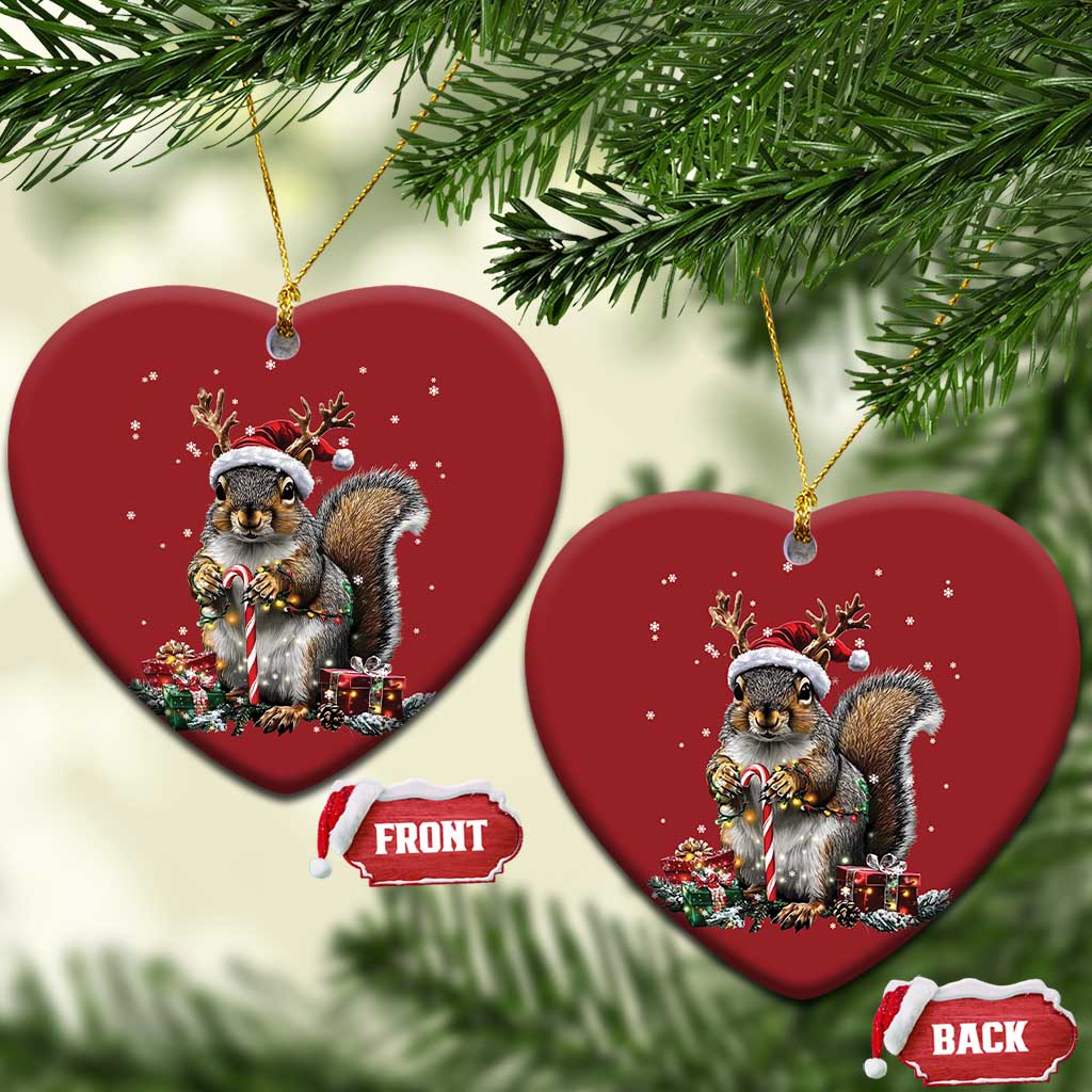 Xmas Squirrel Christmas Ornament Xmas Tree Lights Reindeer Santa Hat Pajamas TS02