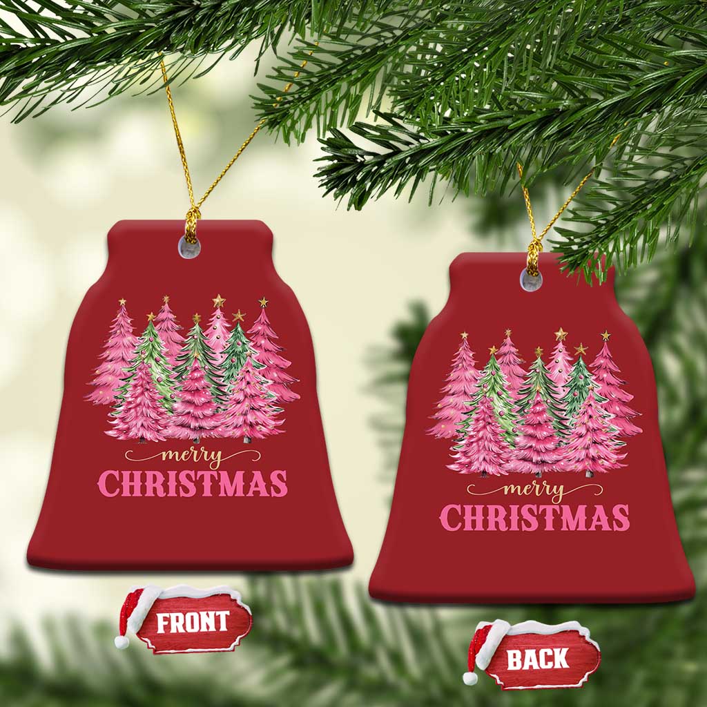 Pink Xmas Tree Farm Christmas Ornament Merry Xmas Ornaments Family Holiday Pajamas TS02