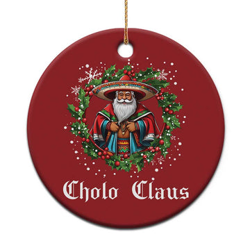 Funny Mexican Santa Christmas Ornament Cholo Claus Christmas in Mexico TS02