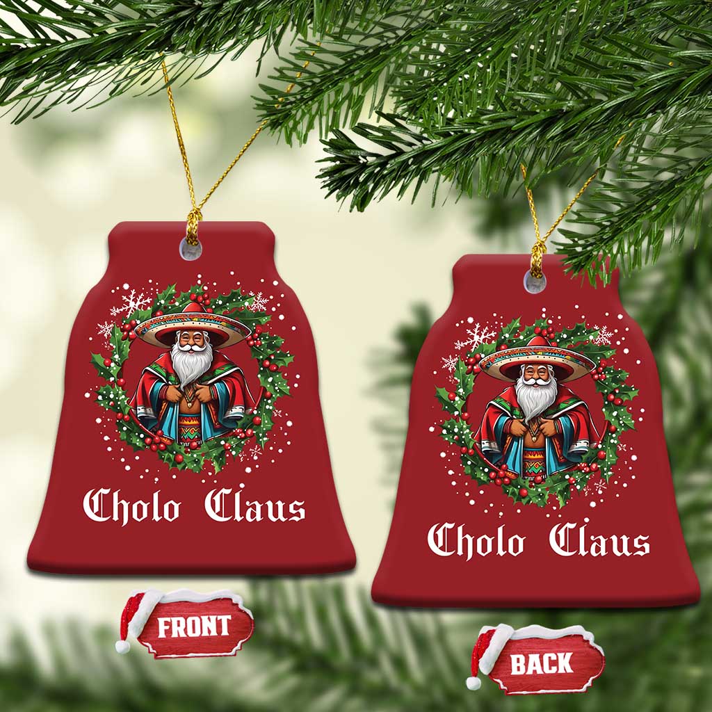 Funny Mexican Santa Christmas Ornament Cholo Claus Christmas in Mexico TS02