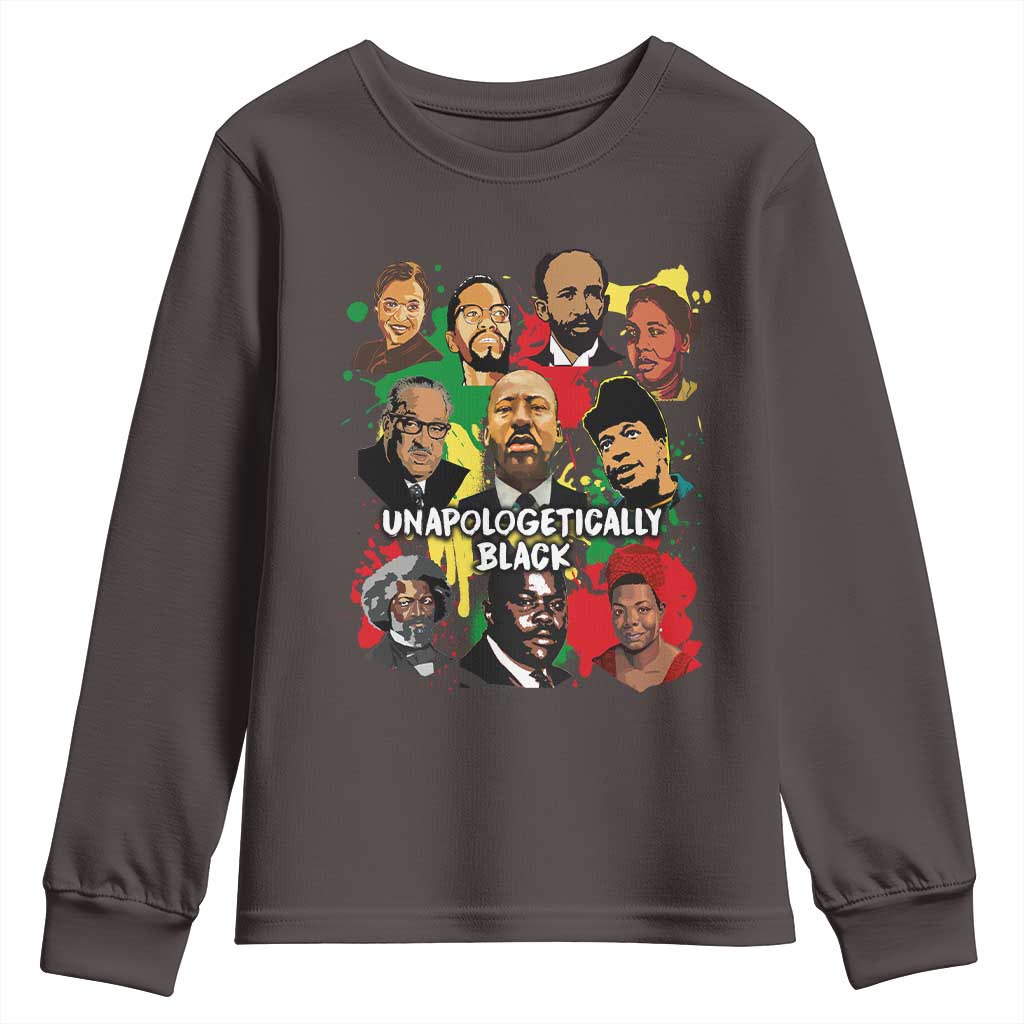 Civil Rights Leaders Youth Sweatshirt Unapologetically Dope Black Inspiration TS02