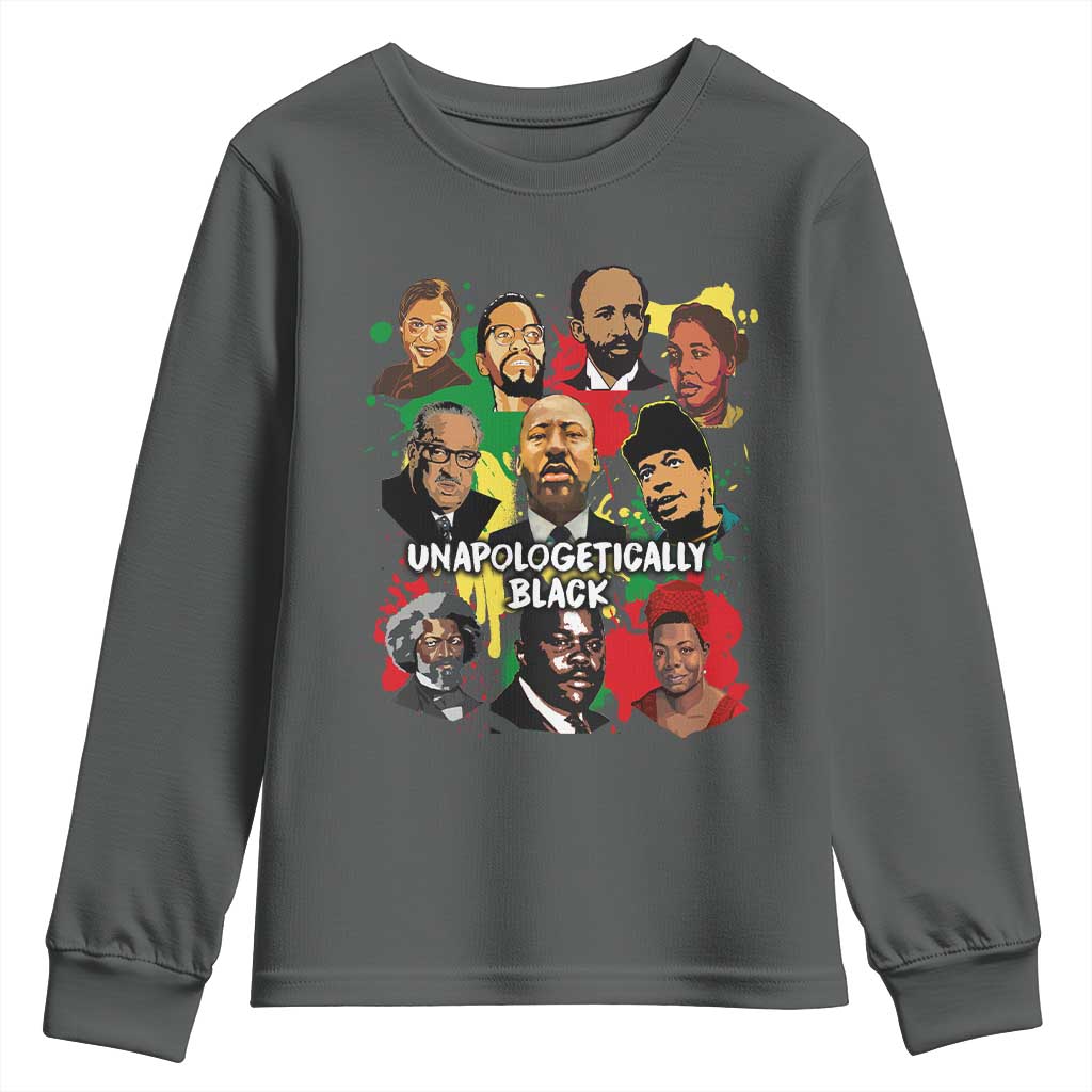 Civil Rights Leaders Youth Sweatshirt Unapologetically Dope Black Inspiration TS02