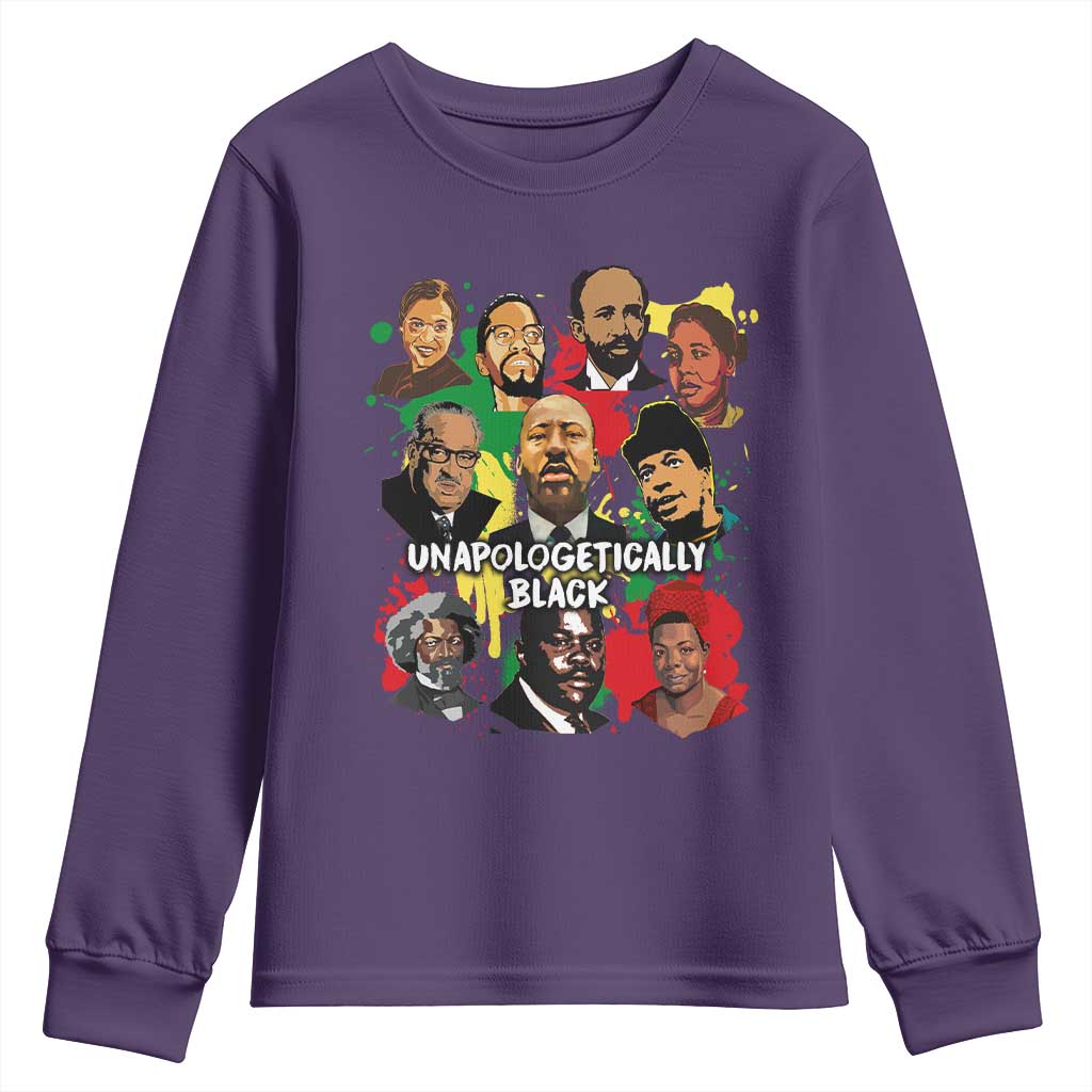 Civil Rights Leaders Youth Sweatshirt Unapologetically Dope Black Inspiration TS02
