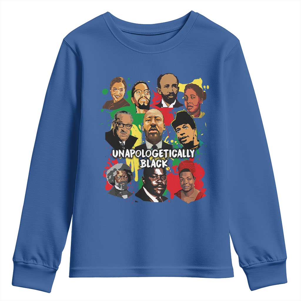 Civil Rights Leaders Youth Sweatshirt Unapologetically Dope Black Inspiration TS02