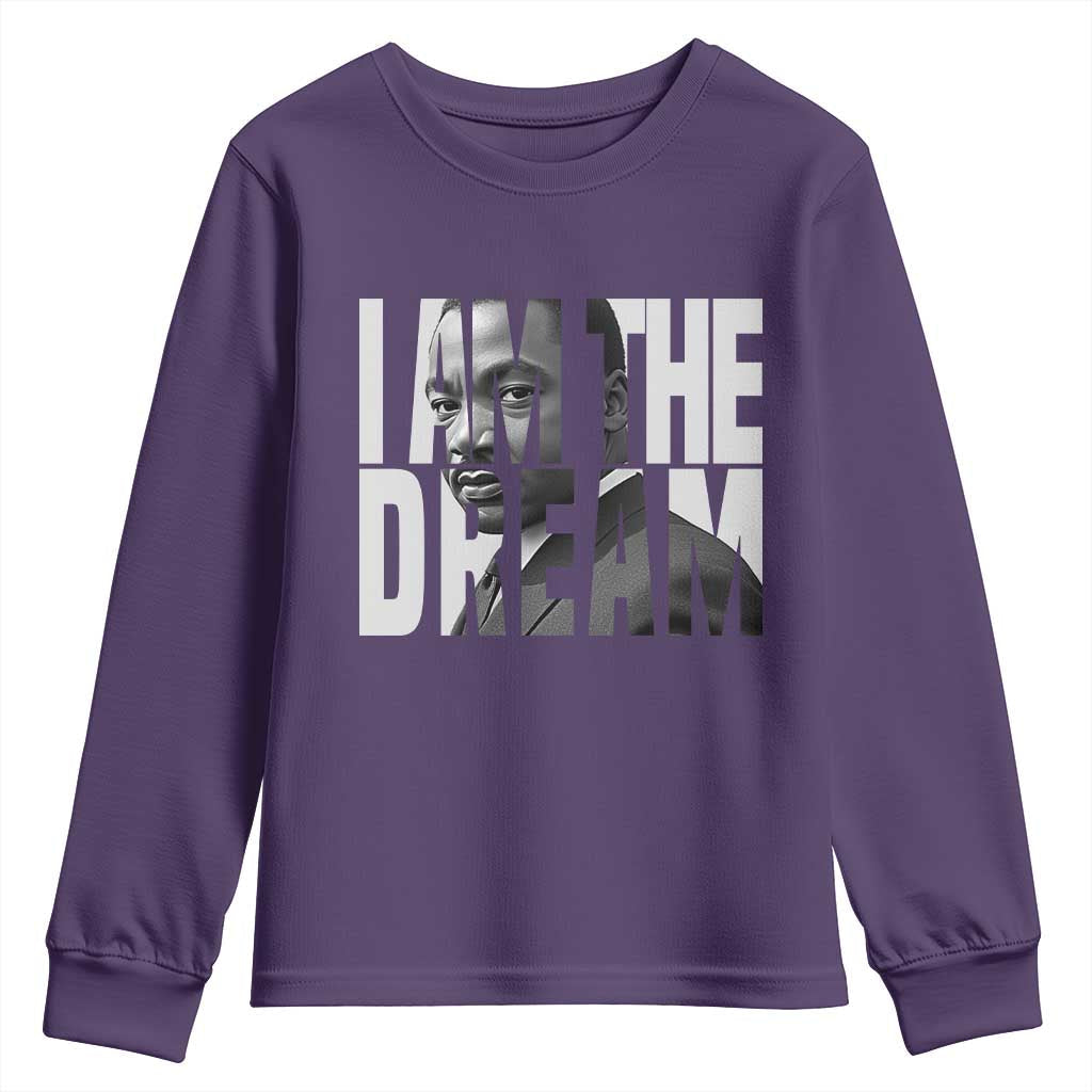 MLK Inspirational I Am The Dream Youth Sweatshirt Martin Luther King Black King Power Black History Month TS02