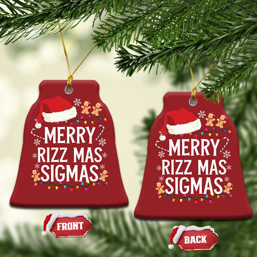 Funny Santa Rizz Xmas Christmas Ornament Merry Rizzmas Sigmas TS02
