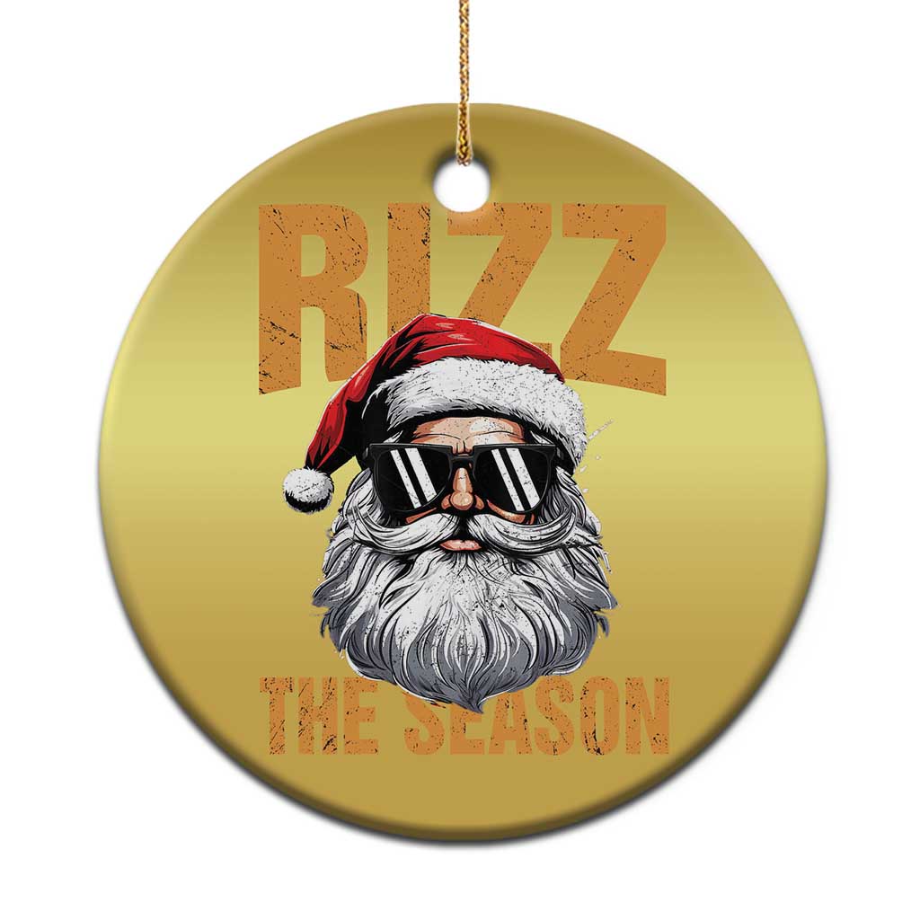 Funny Santa Rizz Xmas Christmas Ornament Rizz The Season TS02