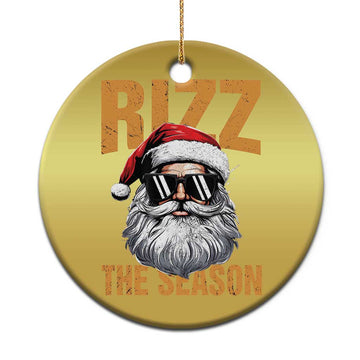 Funny Santa Rizz Xmas Christmas Ornament Rizz The Season TS02