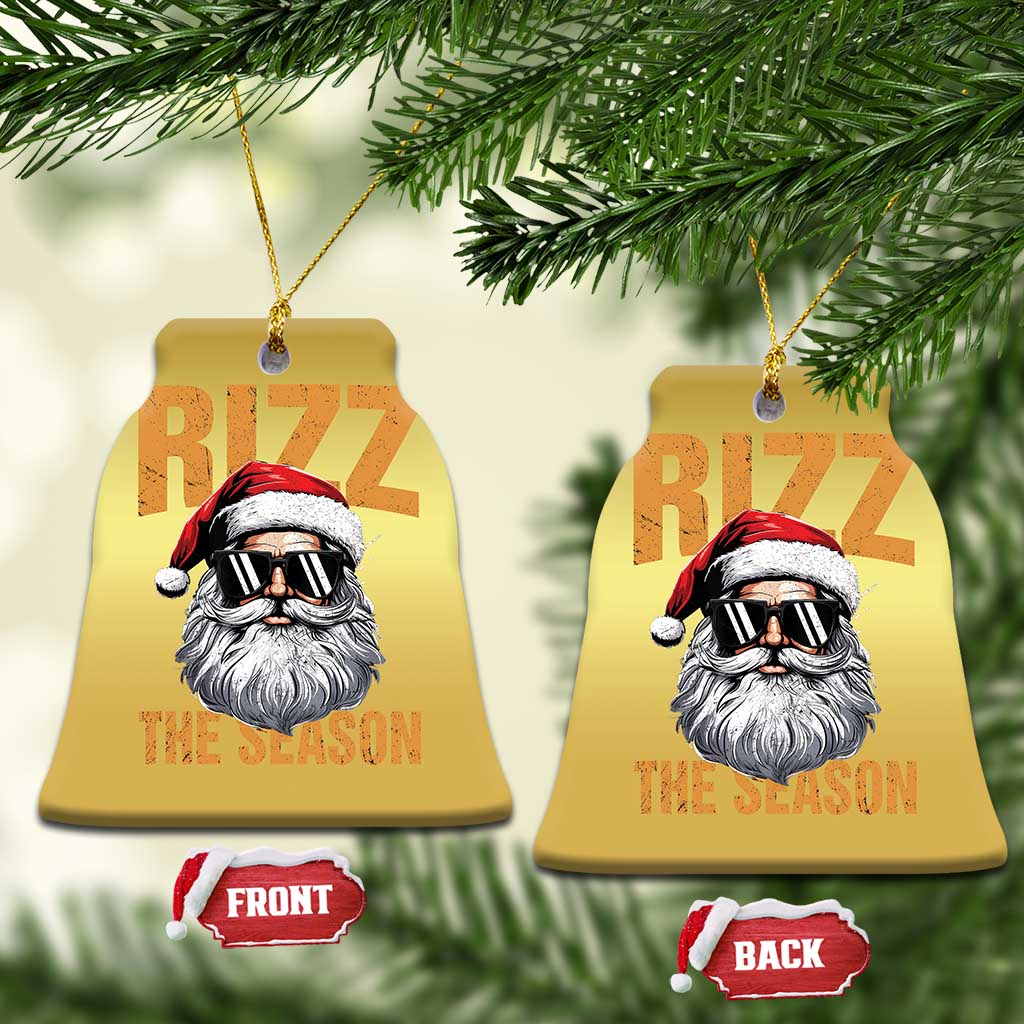 Funny Santa Rizz Xmas Christmas Ornament Rizz The Season TS02