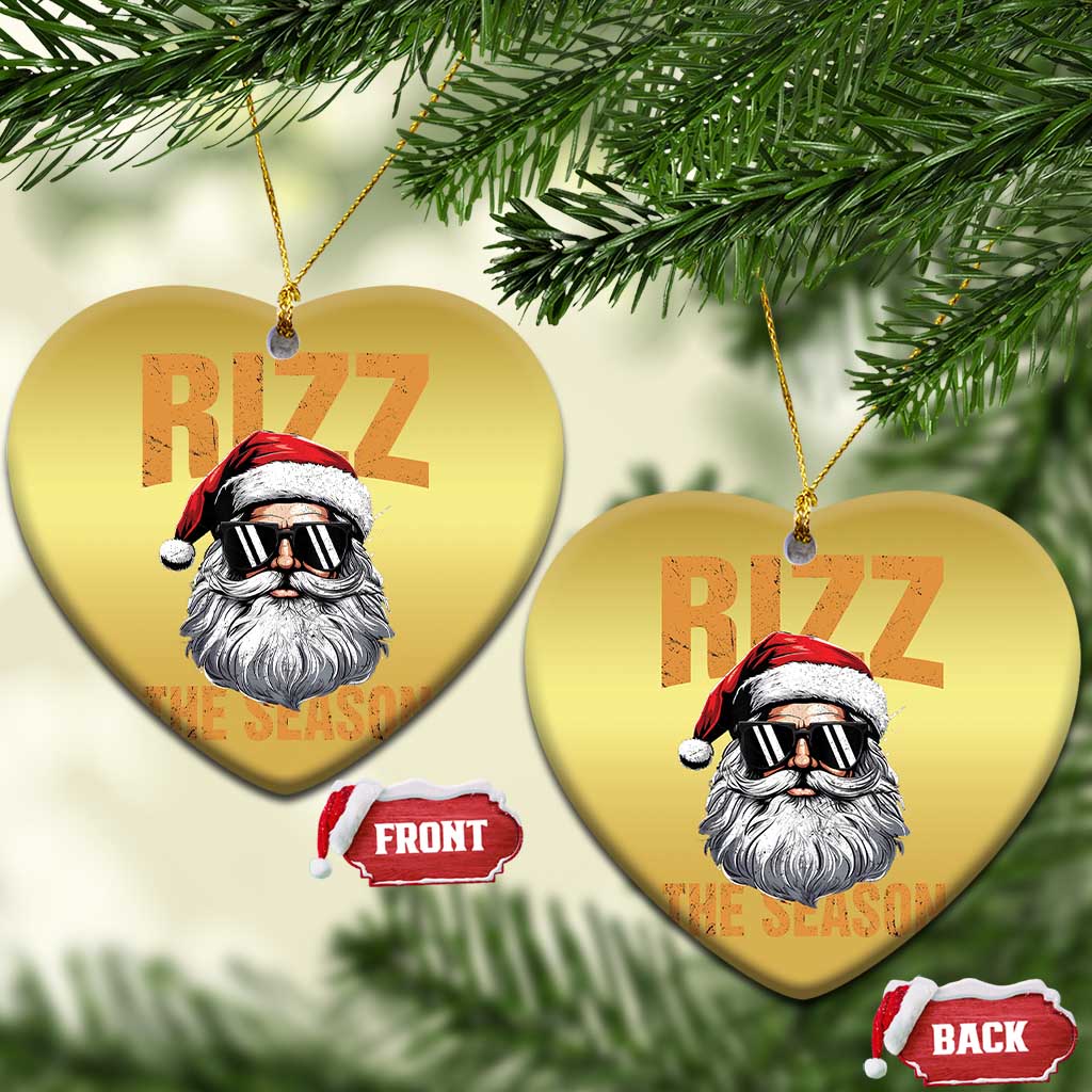 Funny Santa Rizz Xmas Christmas Ornament Rizz The Season TS02
