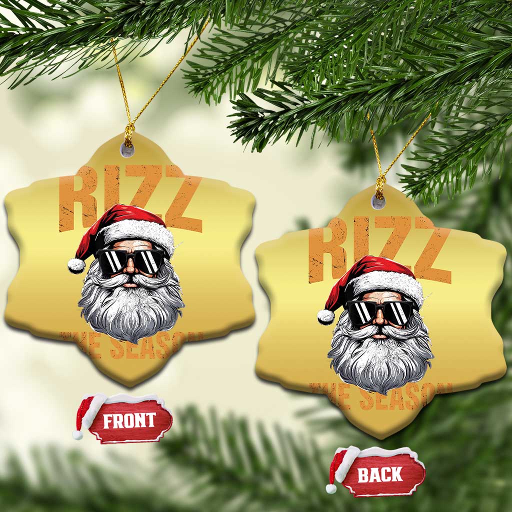 Funny Santa Rizz Xmas Christmas Ornament Rizz The Season TS02