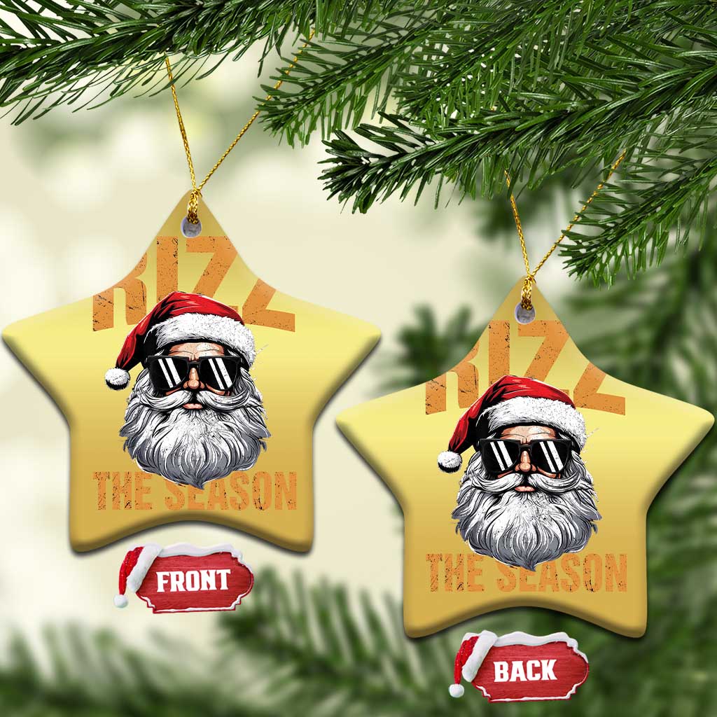 Funny Santa Rizz Xmas Christmas Ornament Rizz The Season TS02