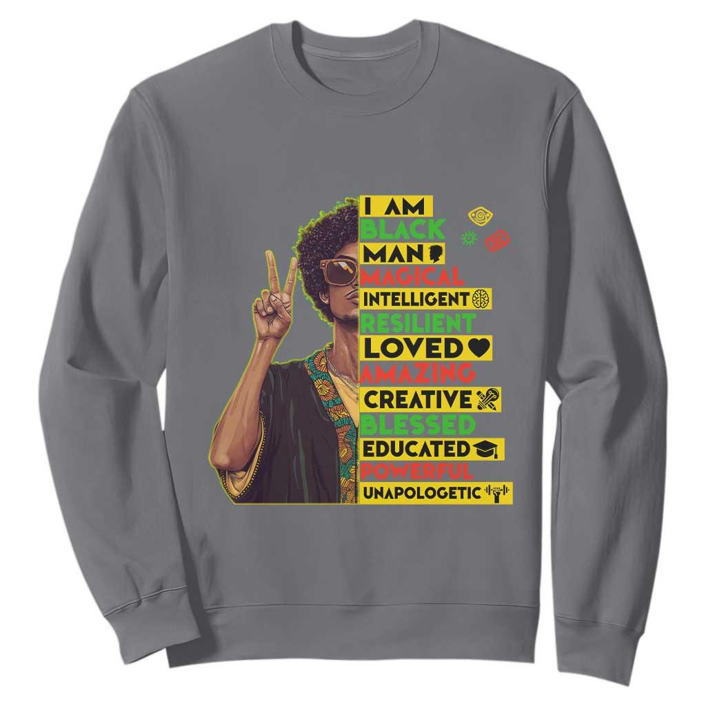 I Am Black Woman Afro Sweatshirt African American Pride Black History Month TS02