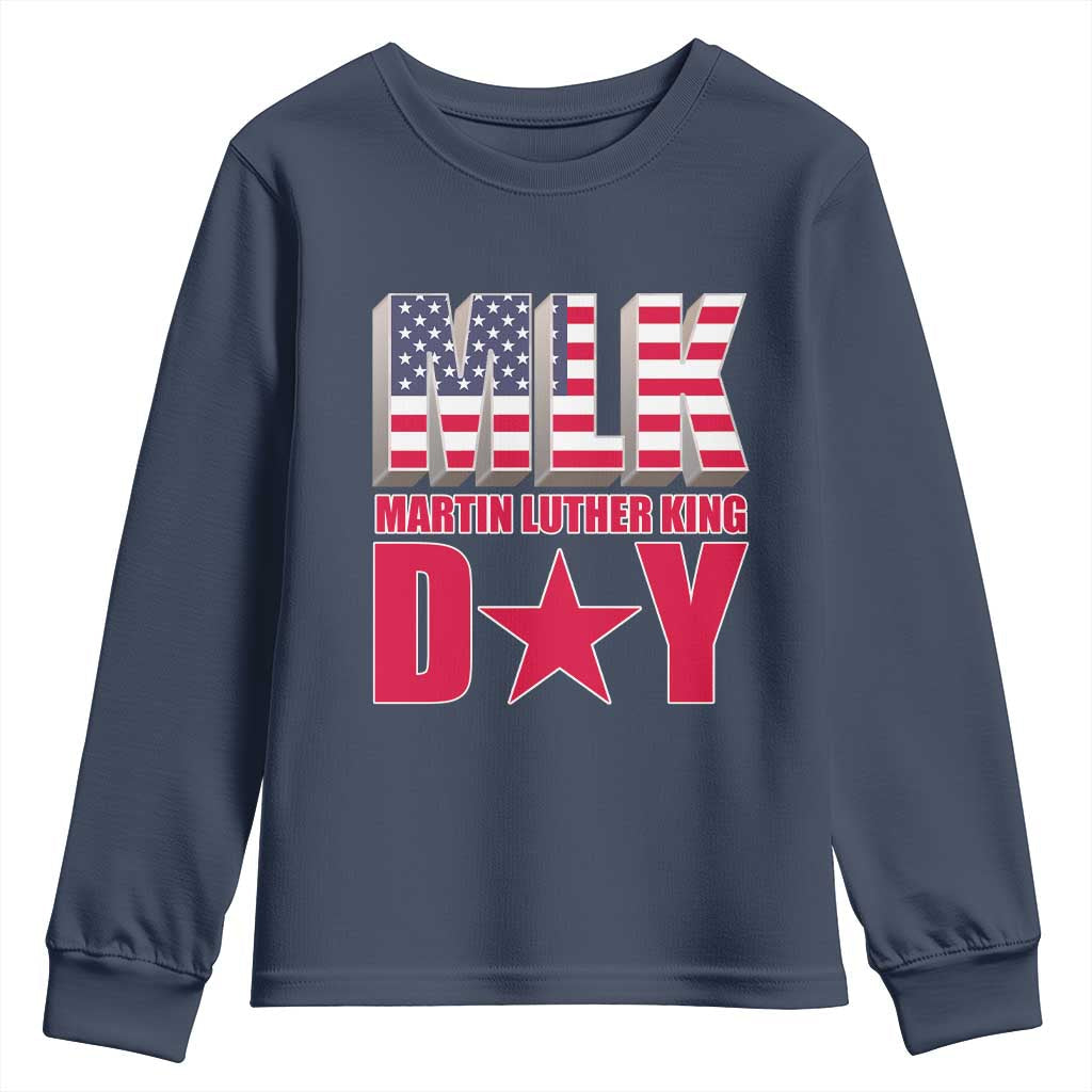 MLK Day Youth Sweatshirt Martin Luther King Jr American Civil Rights Leader TS02