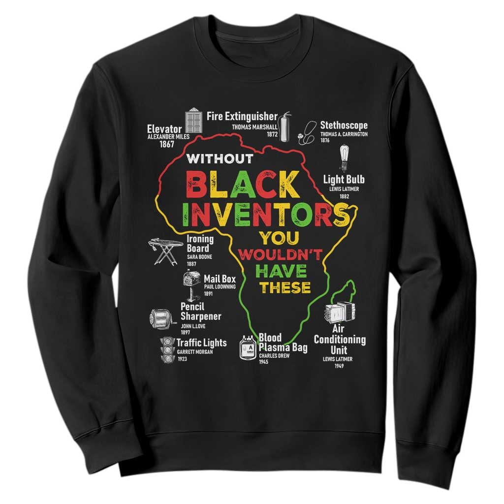 Proud Black Inventors Sweatshirt Black History Month African American Pride TS02