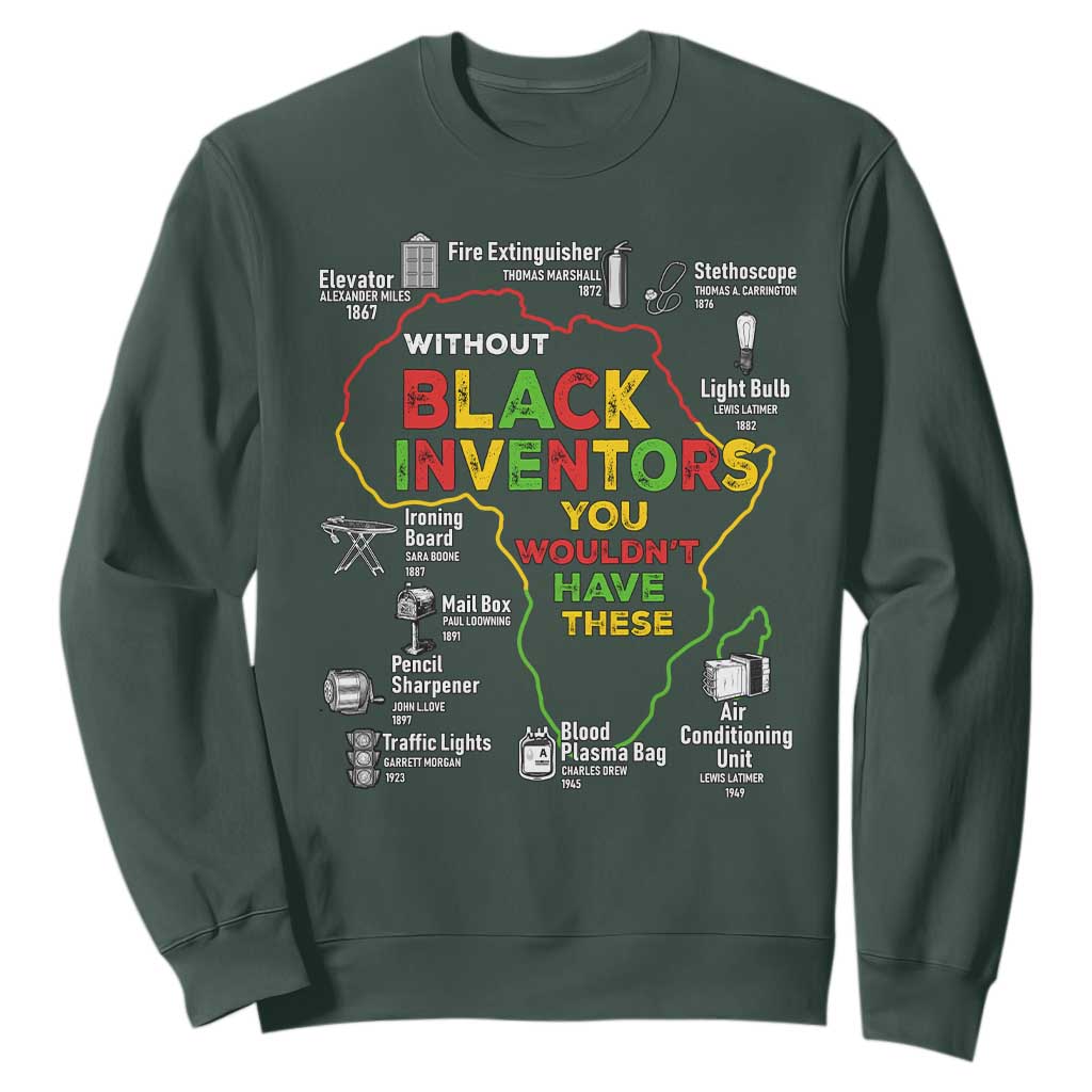 Proud Black Inventors Sweatshirt Black History Month African American Pride TS02