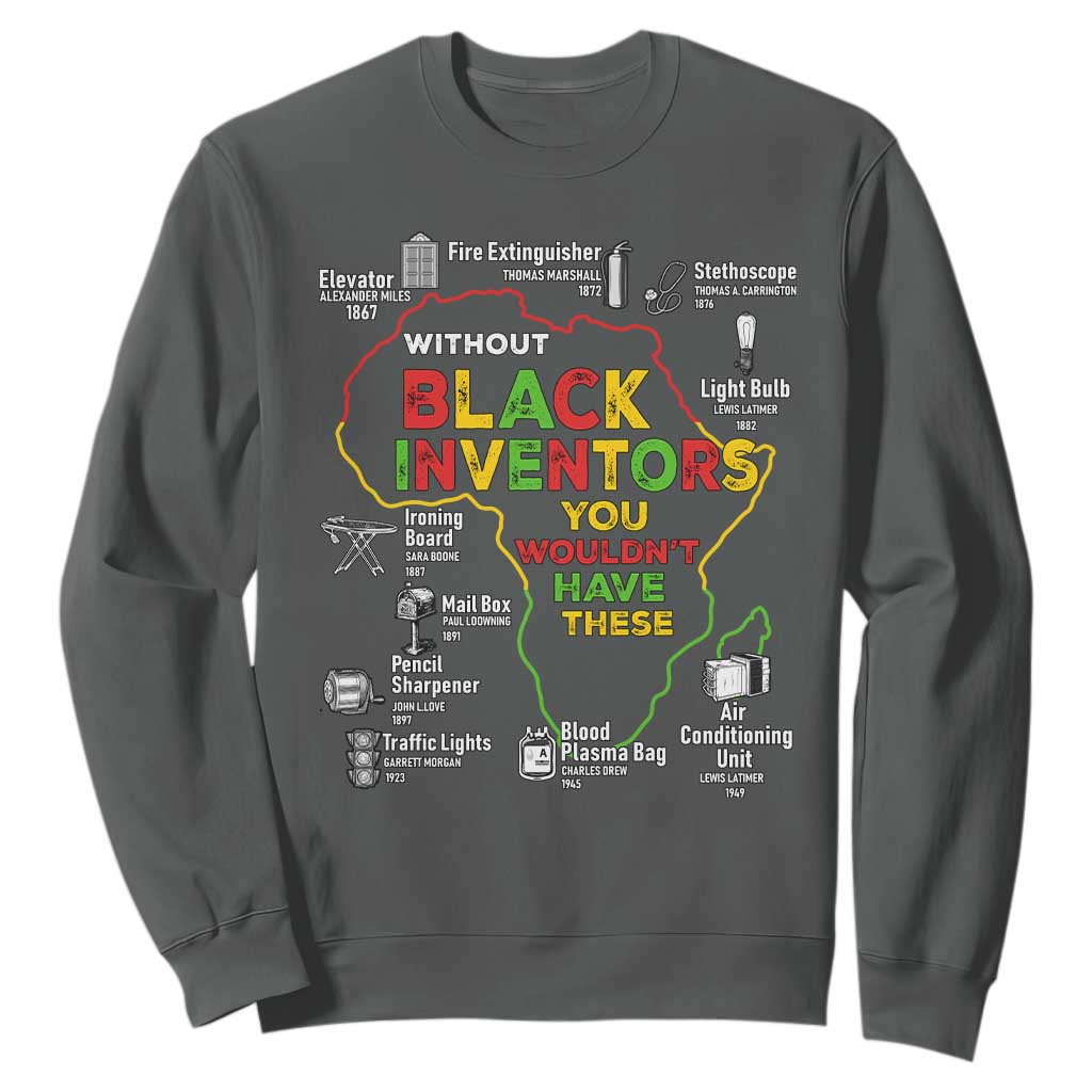 Proud Black Inventors Sweatshirt Black History Month African American Pride TS02