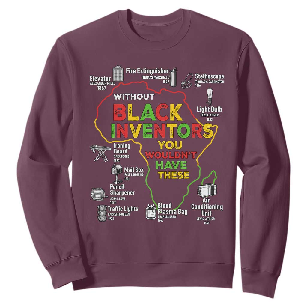 Proud Black Inventors Sweatshirt Black History Month African American Pride TS02