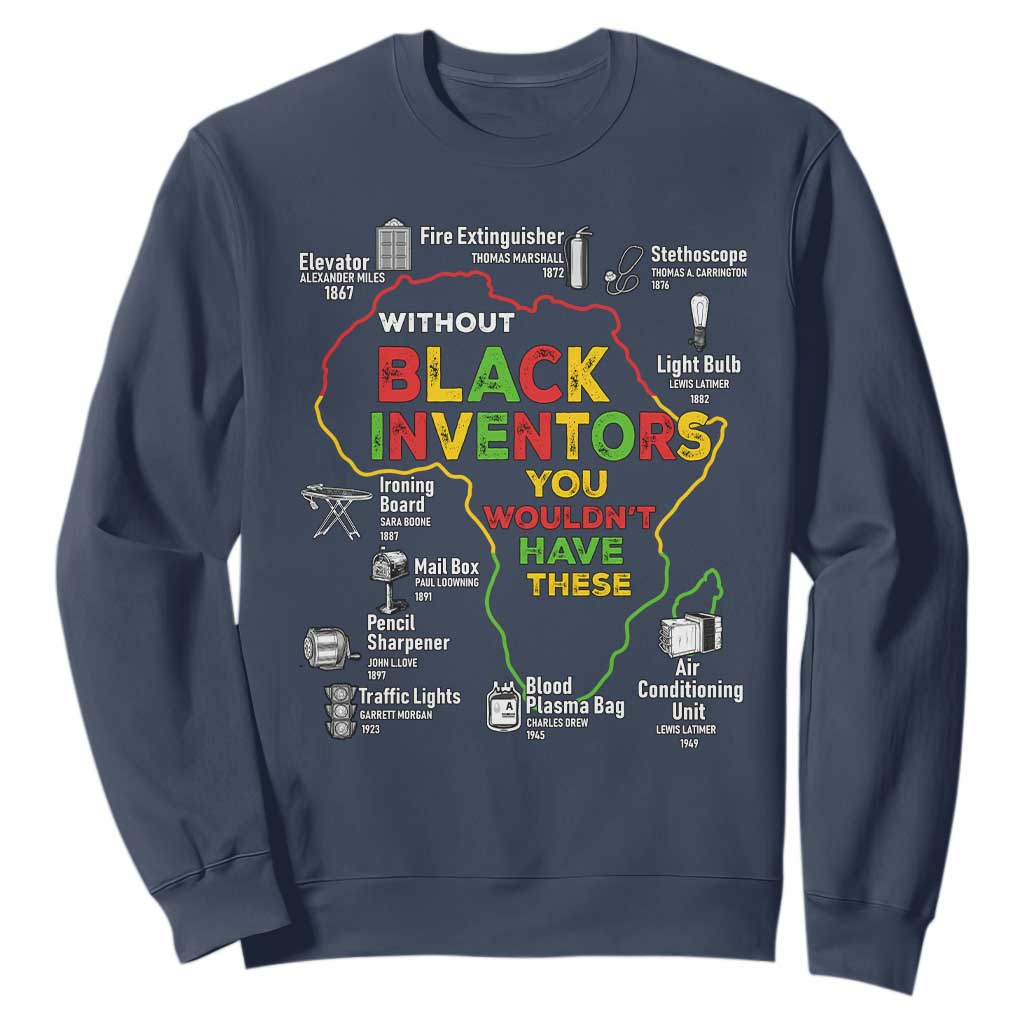 Proud Black Inventors Sweatshirt Black History Month African American Pride TS02