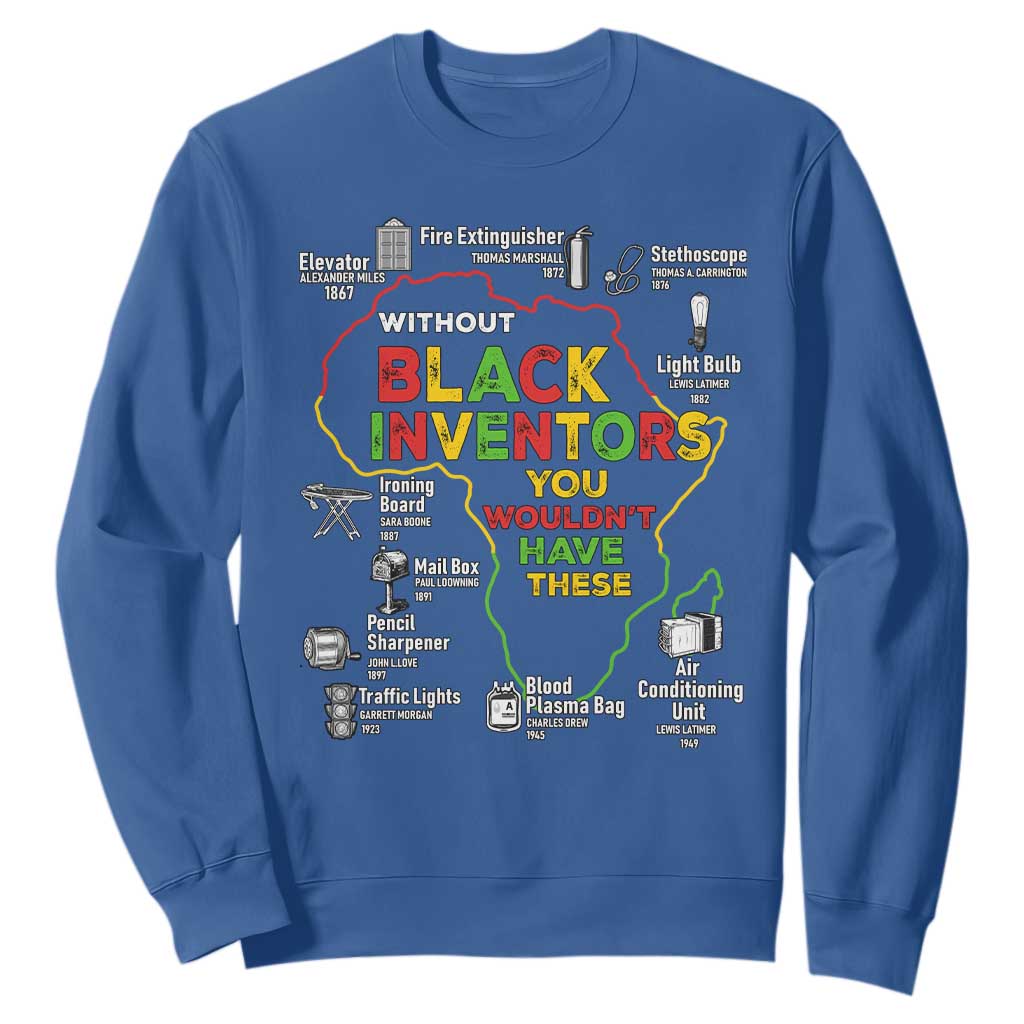 Proud Black Inventors Sweatshirt Black History Month African American Pride TS02