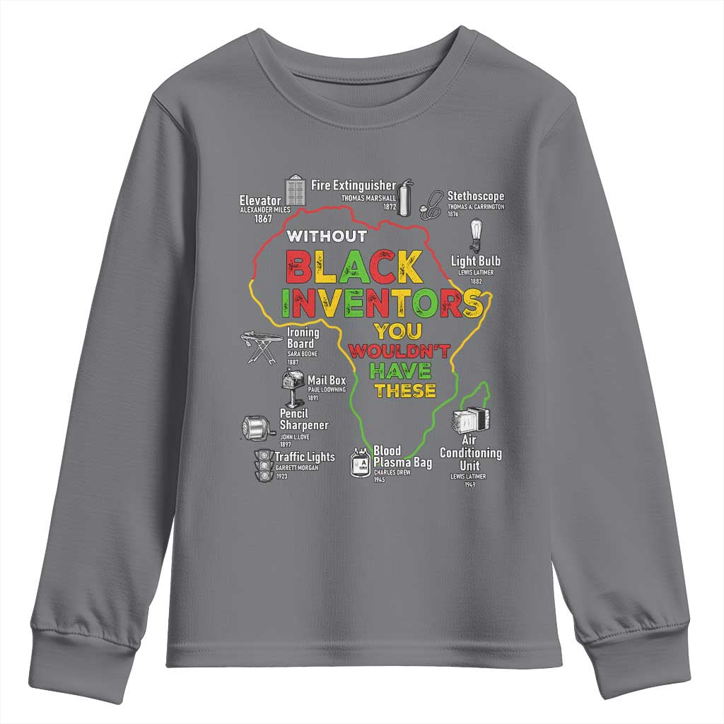 Proud Black Inventors Youth Sweatshirt Black History Month African American Pride TS02