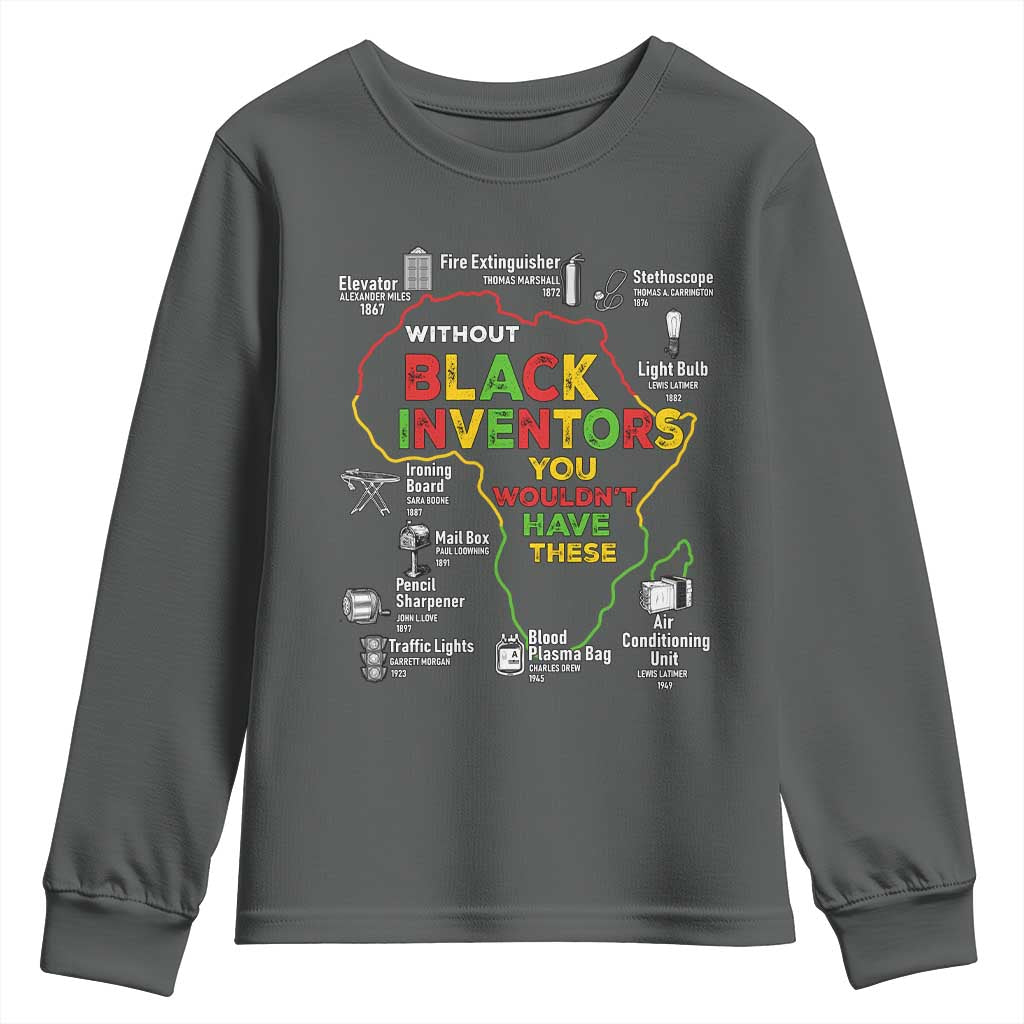 Proud Black Inventors Youth Sweatshirt Black History Month African American Pride TS02