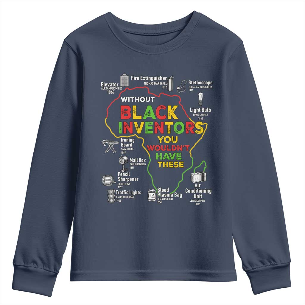 Proud Black Inventors Youth Sweatshirt Black History Month African American Pride TS02