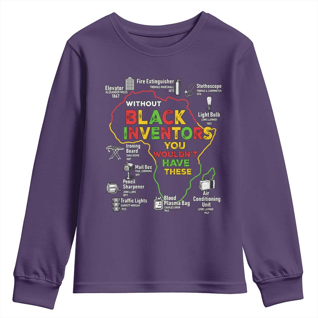 Proud Black Inventors Youth Sweatshirt Black History Month African American Pride TS02