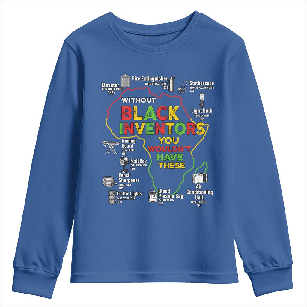 Proud Black Inventors Youth Sweatshirt Black History Month African American Pride TS02