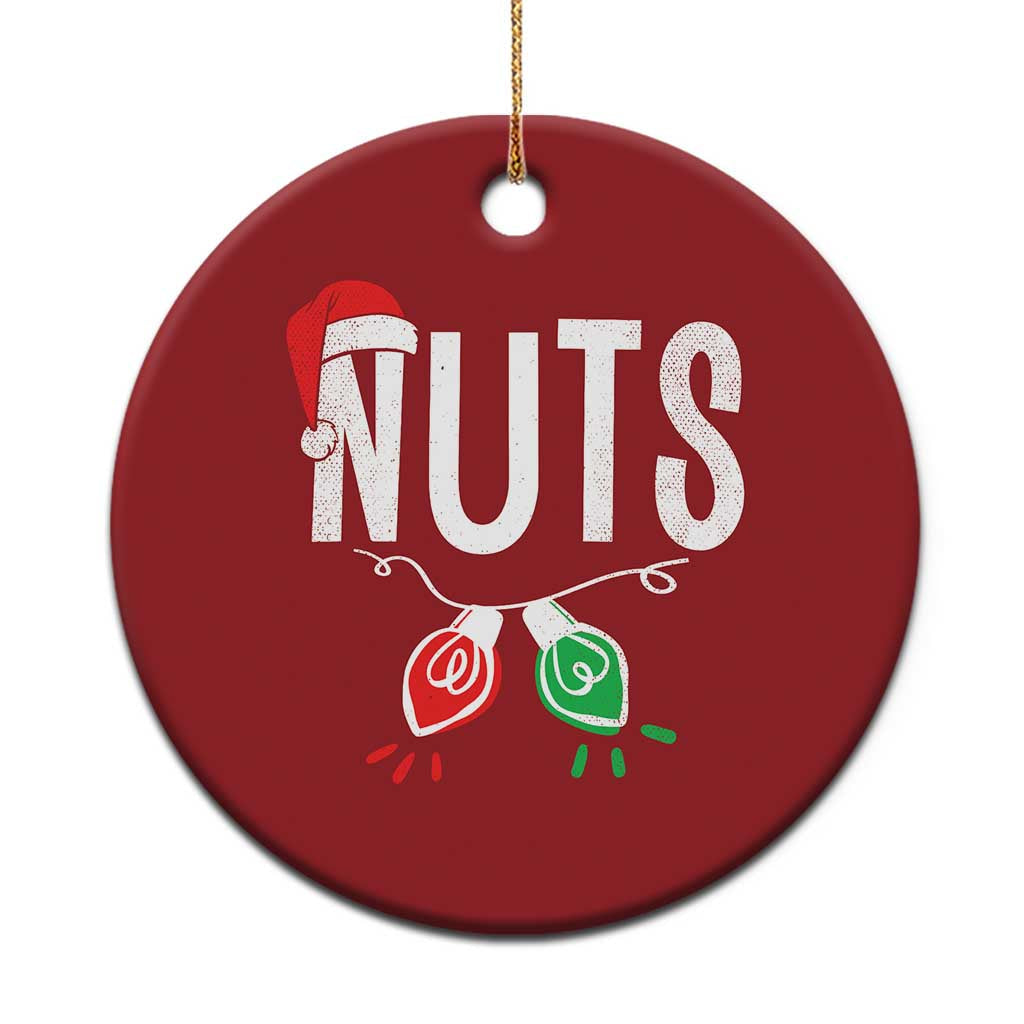 Xmas Matching Couple Christmas Ornament Chestnuts Xmas Funny Nuts TS02