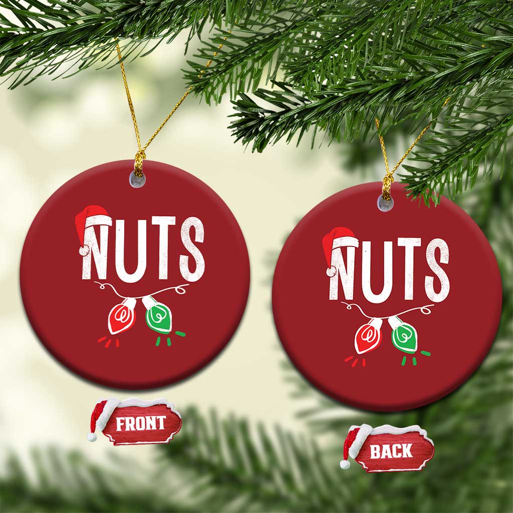 Xmas Matching Couple Christmas Ornament Chestnuts Xmas Funny Nuts TS02