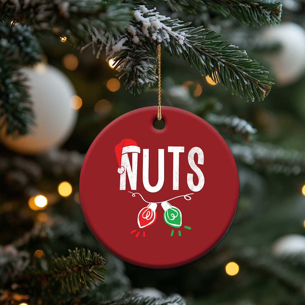 Xmas Matching Couple Christmas Ornament Chestnuts Xmas Funny Nuts TS02